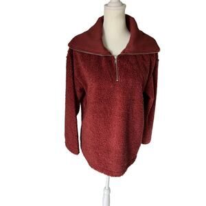 Burkley Jensen New Women Boucle Quarter Zip Sweater. Size S